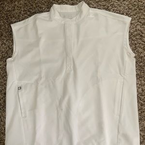 Figs optic white rafaela top